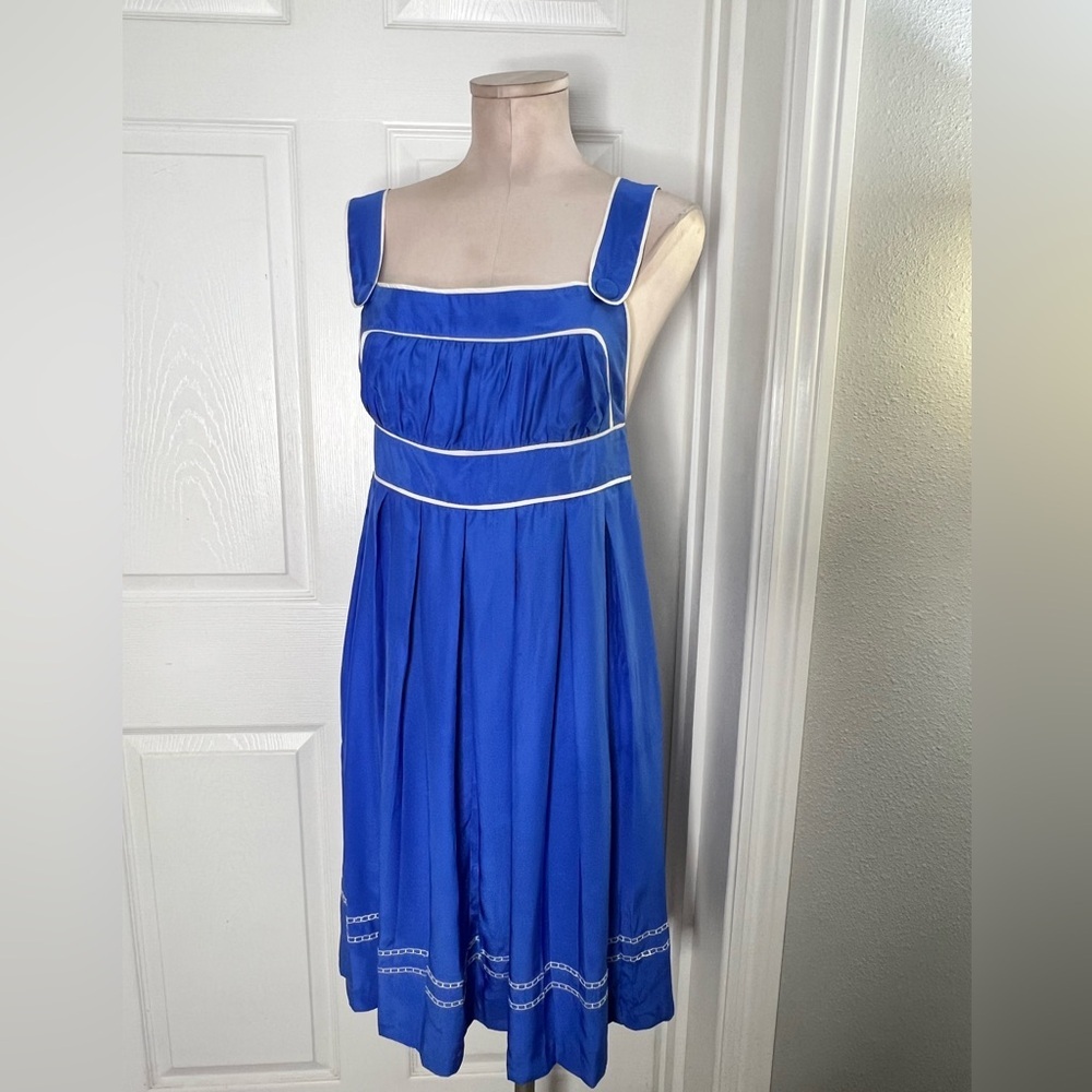 Alice McCall Multicolored Blue Silk Dress Sz 10